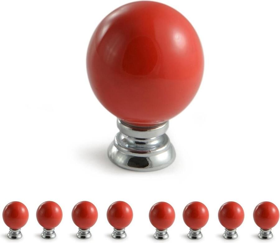 Set van 8 vintage keramiek kastknoppen antiek landhuis stijl