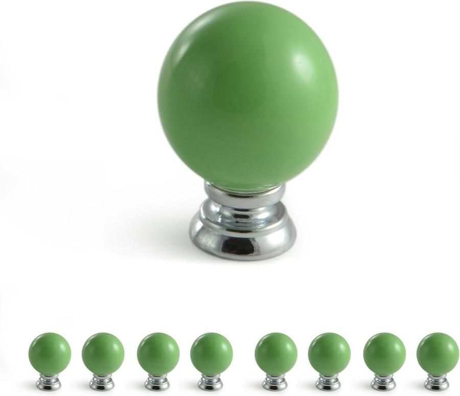 Set van 8 vintage keramieken kastknoppen Antiek landhuis stijl