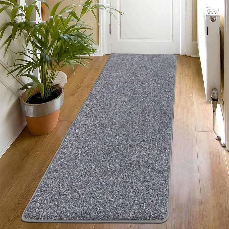 SHACOS Gangloper 60x180 cm Antislip loper Zachte Gangloper Modern Keukentapijt Wasbaar Tapijtloper voor Gang Keuken Woonkamer Slaapkamer Blauw