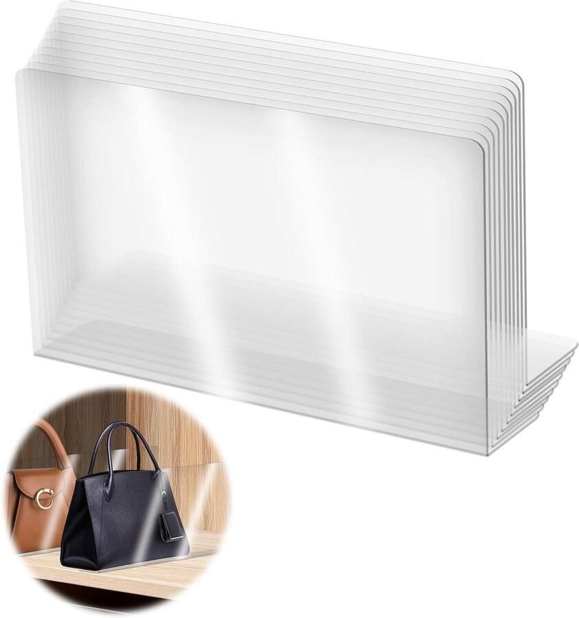 Shelf Divider PVC Sound Wall Transparent Toy Blocker Furniture Bookcase System No Drilling Wooden Lockers Stopper