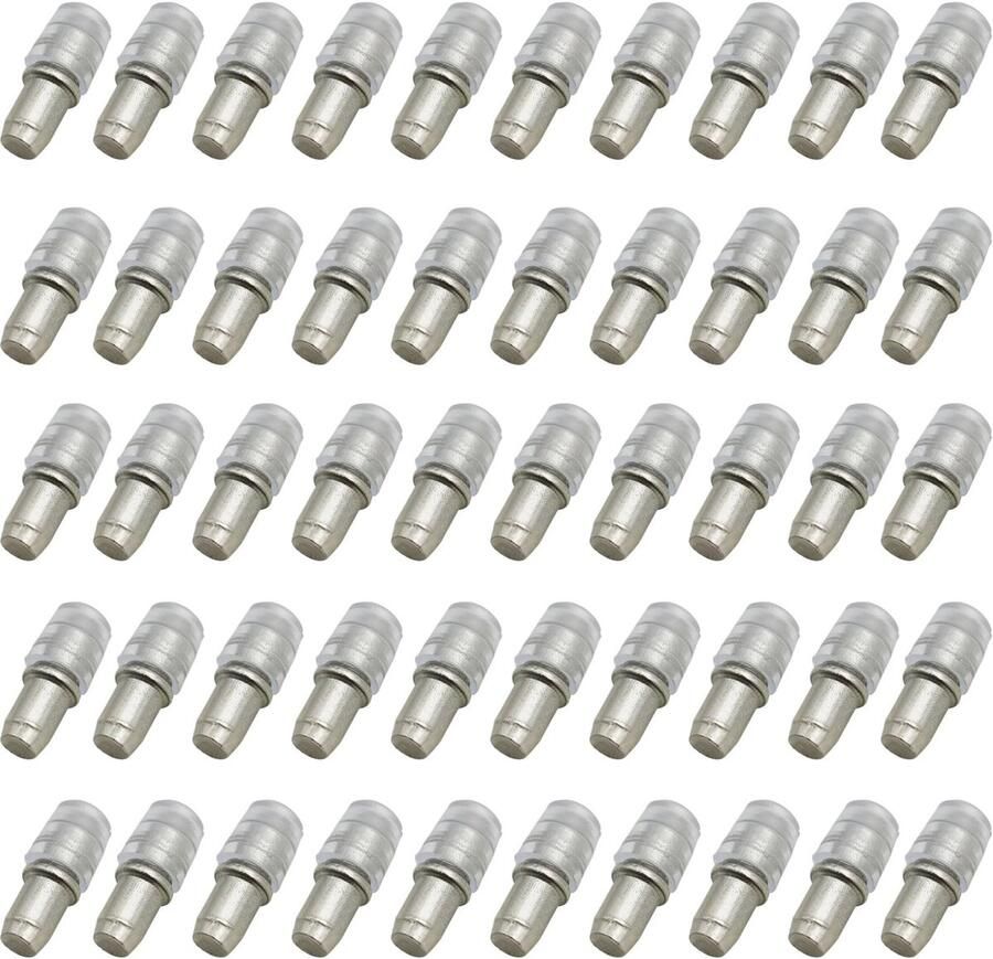 Shelf Holders 5 x 16 mm Shelf Brackets Glass Shelf Holders Shelves for Cabinet Bookcase with Rubber Cuff (Pack of 50)