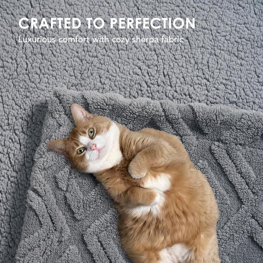 Sherpa Deken woondeken knuffeldeken boho 127 x 152 cm klein zacht warm wollig dik winterdeken fleecedeken bank woonkamerdeken bankdeken voor bed bank woonkamer grijs