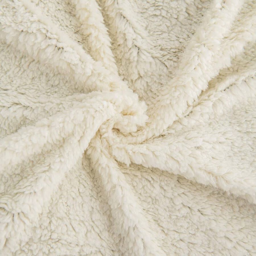 Sherpa Fleece plaid deken 150 x 200 cm zachte knusse pluizige omkeerbare microvezel effen dekens voor bedbank (grijs twin dubbel)
