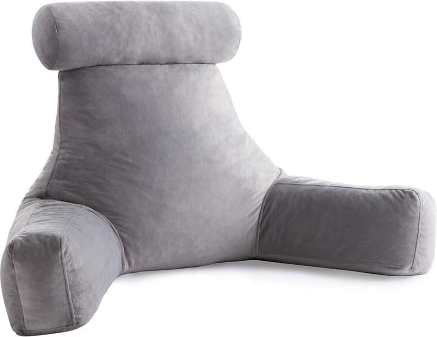 Shredded Memory Foam Reading Pillow Back Cushion for Sitting in Bed Reading Gaming Watching TV Chair Cushion with Arms Dorm Supplies StoneIs dit wat je bedoelt? Zo niet laat het me weten en dan pas ik het graag voor je aan!