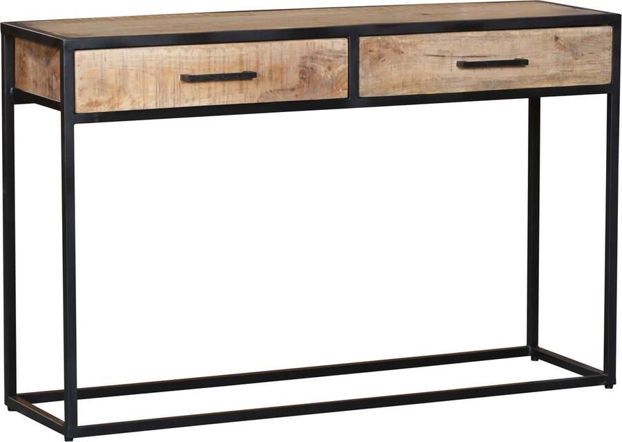 Sidetable mangohout Sidetable Sanne Sidetable industrieel 120 cm