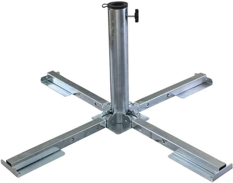 Siena Garden Opvouwbare Parasolvoet Gegalvaniseerd Zilver