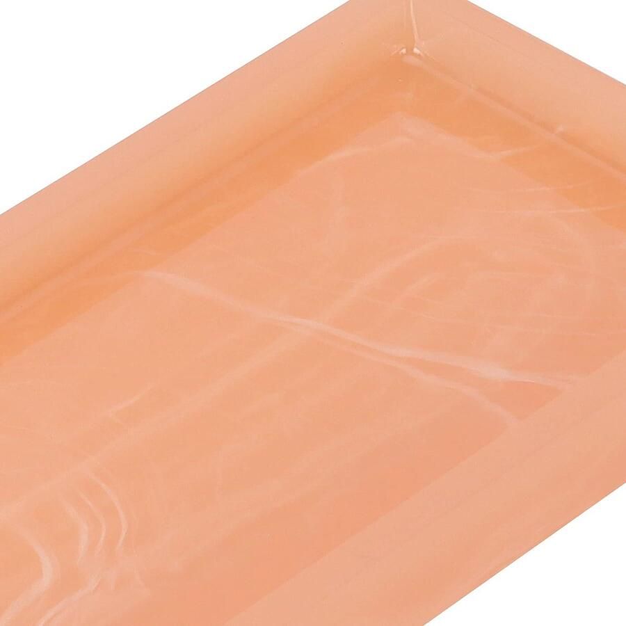 Sieraden Organizer Tray in Roze 19 7 x 10 x 2 cm Resin Bak voor Douche Keuken & Dressoir Decoratieve Parfum Ring & Kaarsenhouder