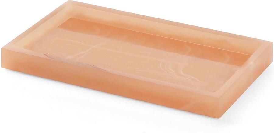 Sieraden Organizer Tray Roze 197 x 10 x 2 cm Resin Bak voor Douche Keuken Dressoir Decoratieve Parfum Ring Kaarsenhouder Organizer Tray