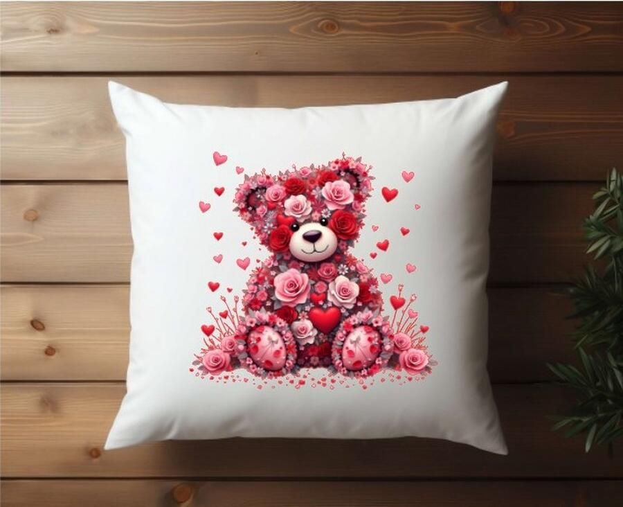 Sierkussen bank kussen bedrukte kussen binnen kussen superzacht decoratie kussen liefde – Bear