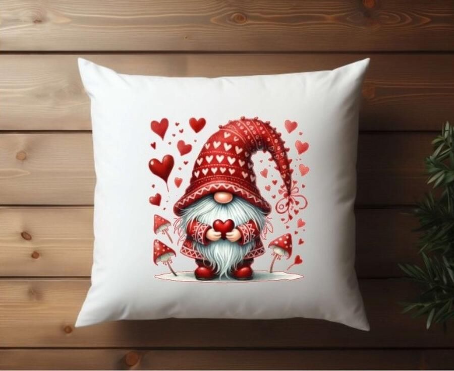 Sierkussen bank kussen bedrukte kussen binnen kussen superzacht decoratie kussen liefde gnome