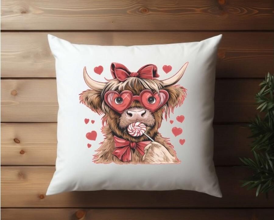 Sierkussen bank kussen bedrukte kussen binnen kussen superzacht decoratie kussen liefde koe