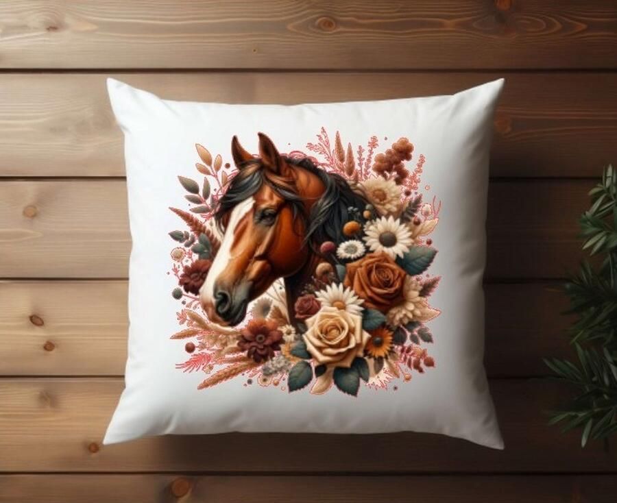 Sierkussen bank kussen bedrukte kussen binnen kussen superzacht decoratie kussen Paard