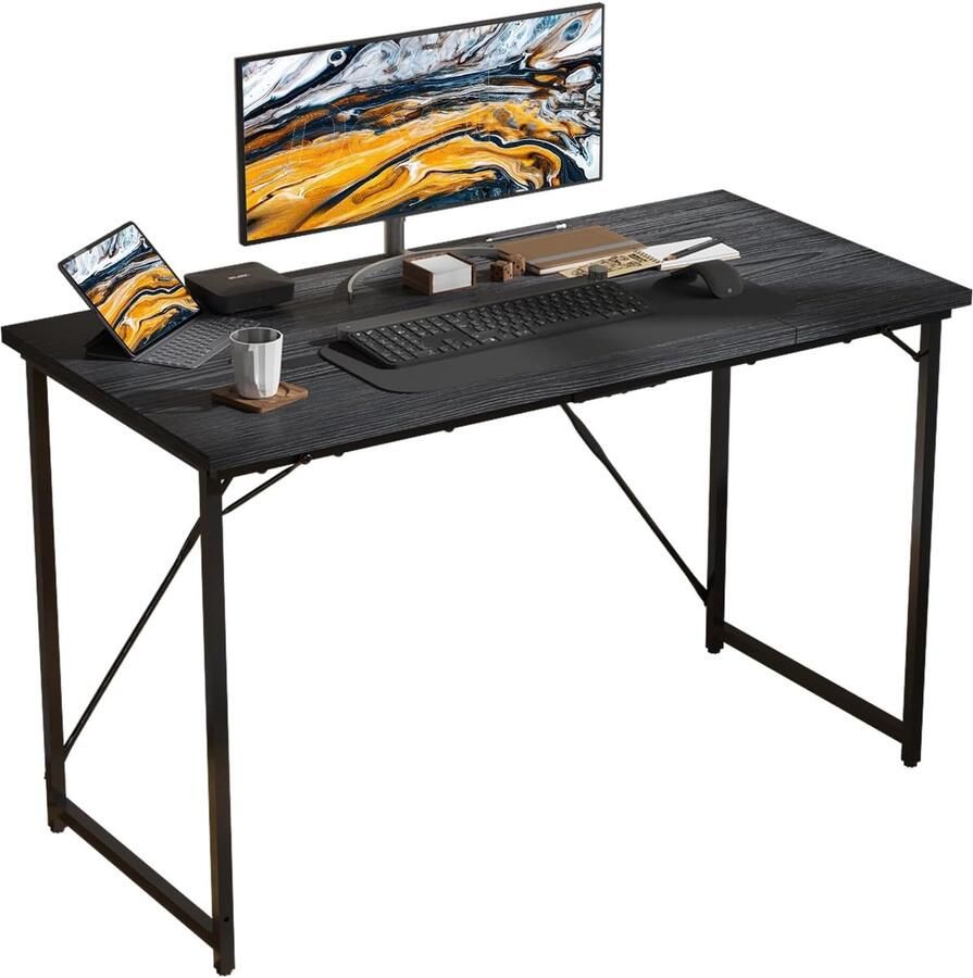 Sierra Bureau 100 x 50 x 75 cm kleine tafel computertafel bureautafel voor werkkamer computertafel klein voor thuis kantoor zwart