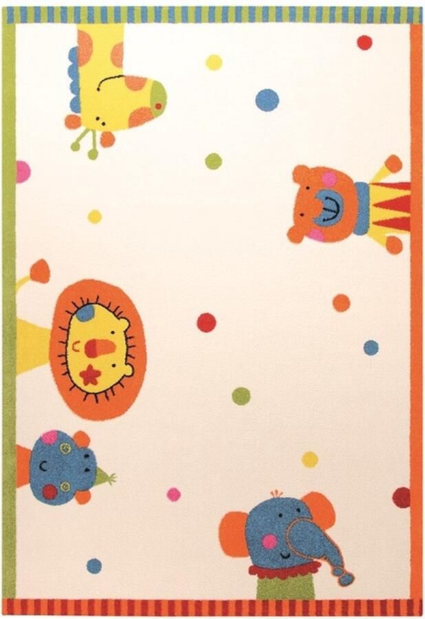 Sigikid Animal Festival Kinder vloerkleed 80x150 cm wit