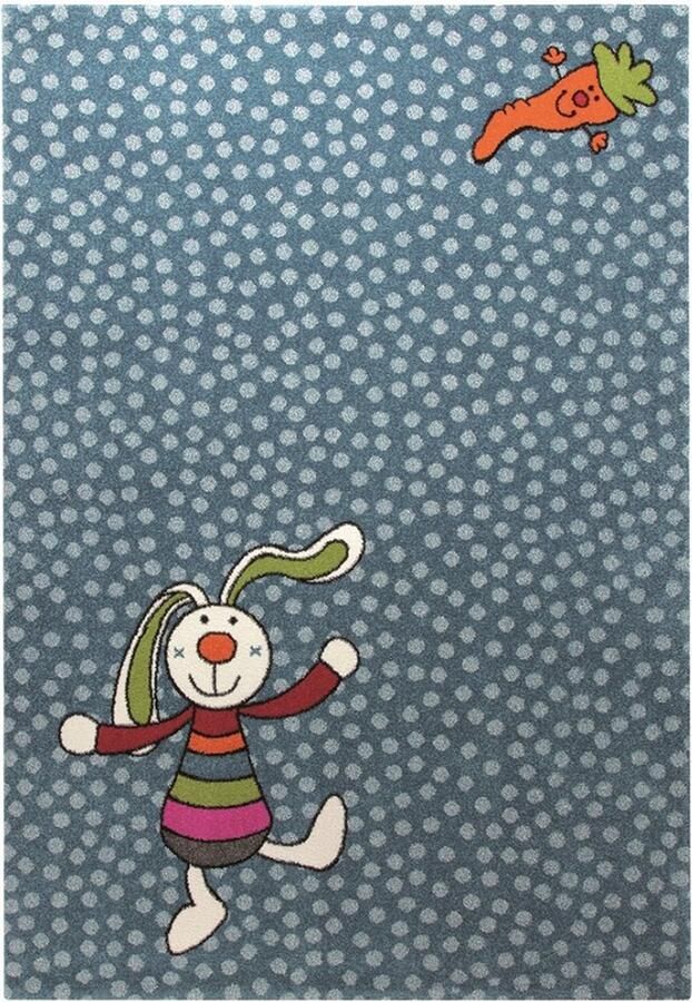 Sigikid Rainbow Rabbit Kinder vloerkleed 80x150 cm blauw