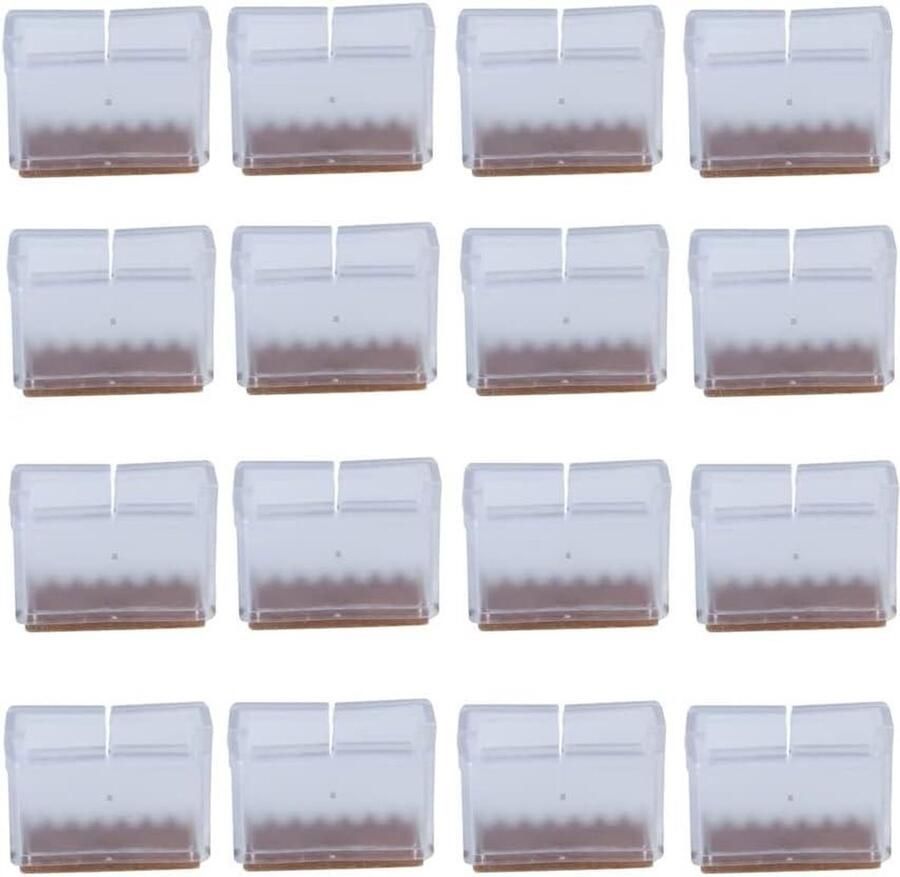 Siliconen Stoel Been Vloerbeschermers Meubels Voeten Caps Covers Rechthoek 16 Stuks 53-60mm Benen