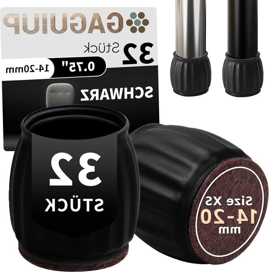 Siliconen stoelpootdoppen voor vloerbescherming anti-slip stoelpads voor houten vloeren 32 stuks