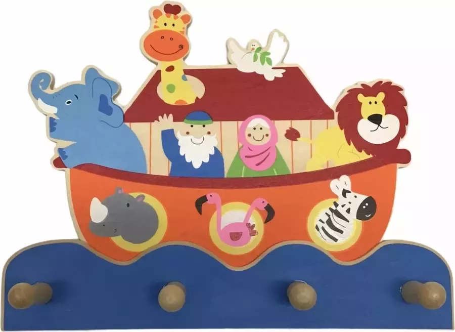Simply for Kids Houten Ark van Noach Kapstok Speelgoed Kindermeubels en Accessoires