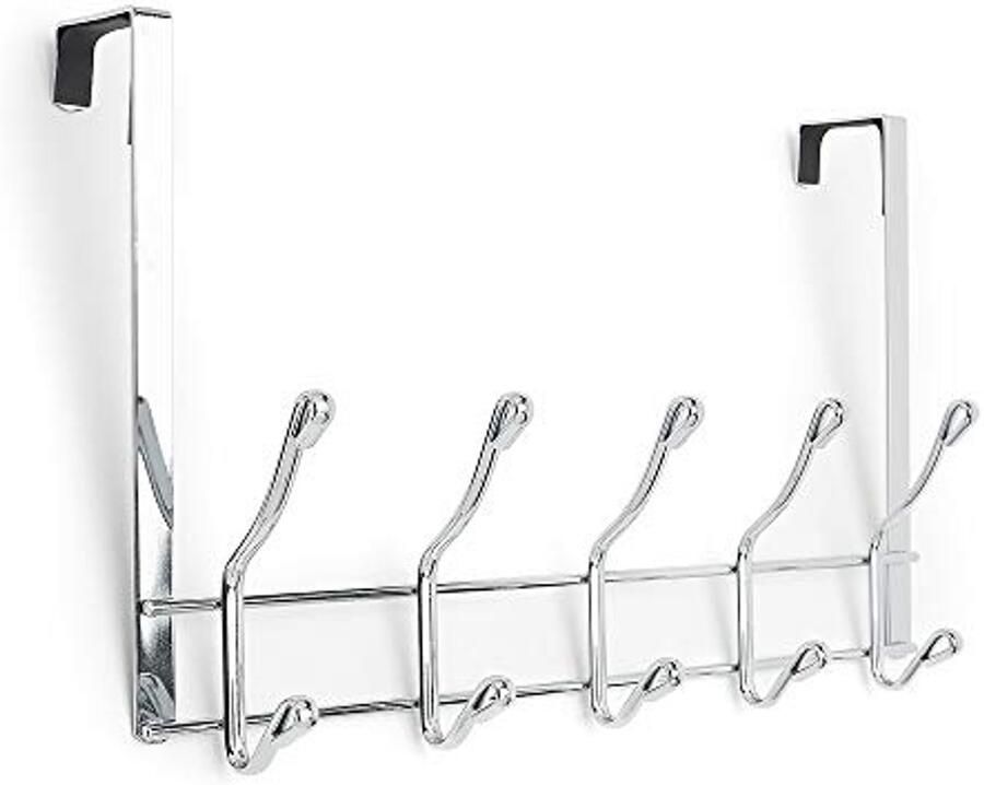 Simplywire – Deurkapstok – 10 Haken – Chroom