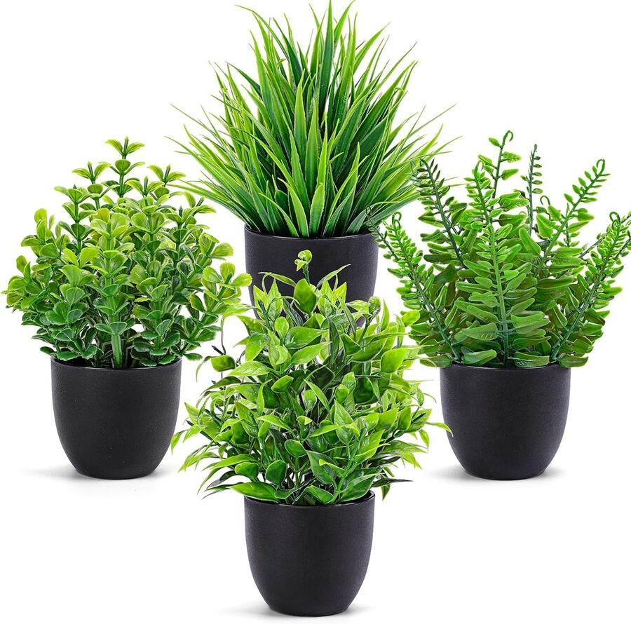 Simulatie Plant 4 stuks kunstmatige planten voor badkamer huishoudelijke bureau decoratie interieur