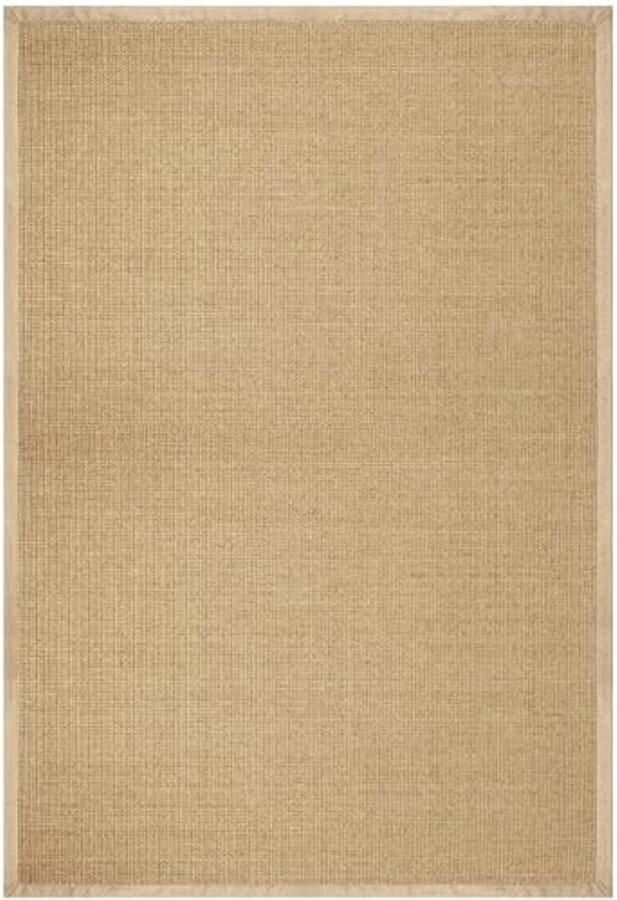 Sisal Vloerkleed 120 x 180 cm Natuurlijke Vezels met Katoenen Rand