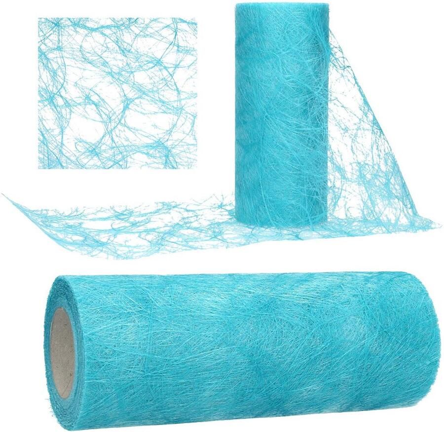 Sizoweb Tafelloper Decoratief 1 stuk 20 cm breed 25 meter lang Licht transparant