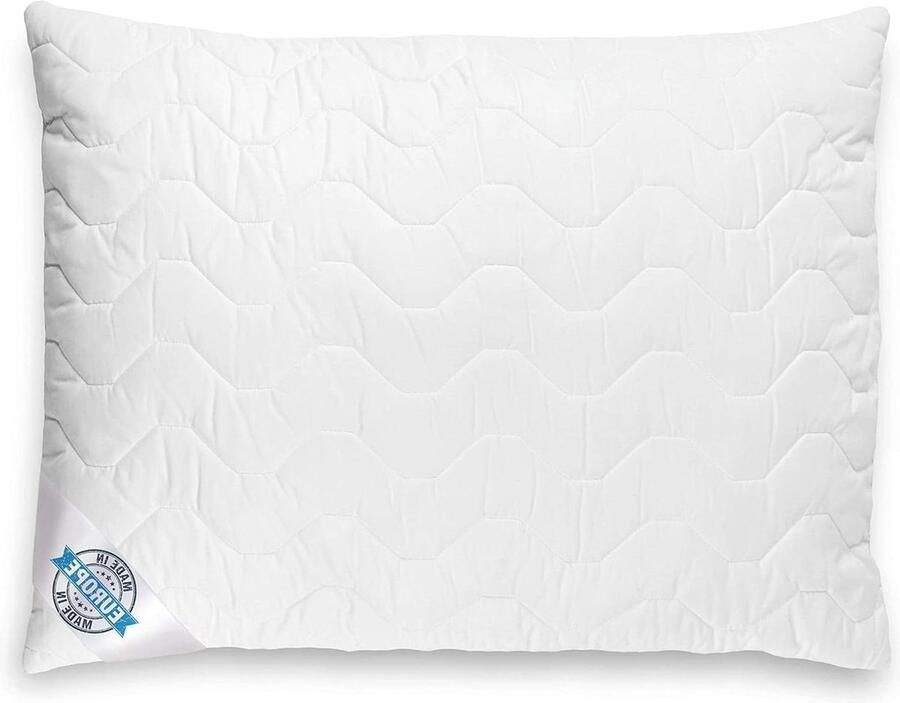 Skin-friendly bed pillow high-quality microfibre allergy friendly Made in EU (70 cm x 90 cm) BLUE MOON Pillow