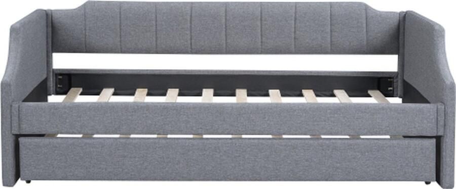 GOTAGEE Slaapbank 90(190) x200cm Gestoffeerd bed (zonder matras) Grijs met opklapbed