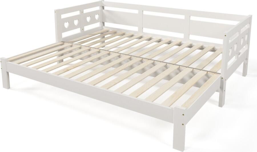 Gotagee Slaapbank jeugdbed volwassen bed eenpersoonsbed uitklapbaar naar een tweepersoonsbed woonkamerbed Eenvoudig bed voor de slaapkamer Bed zonder matras