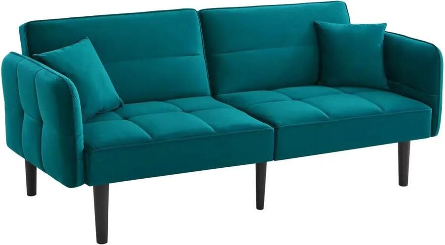 Slaapbank – Bank – Sofa Bed – 2-Zitsbank – Verstelbare Rugleuningen – Duurzaam Velvet – Ergonomisch Schuim