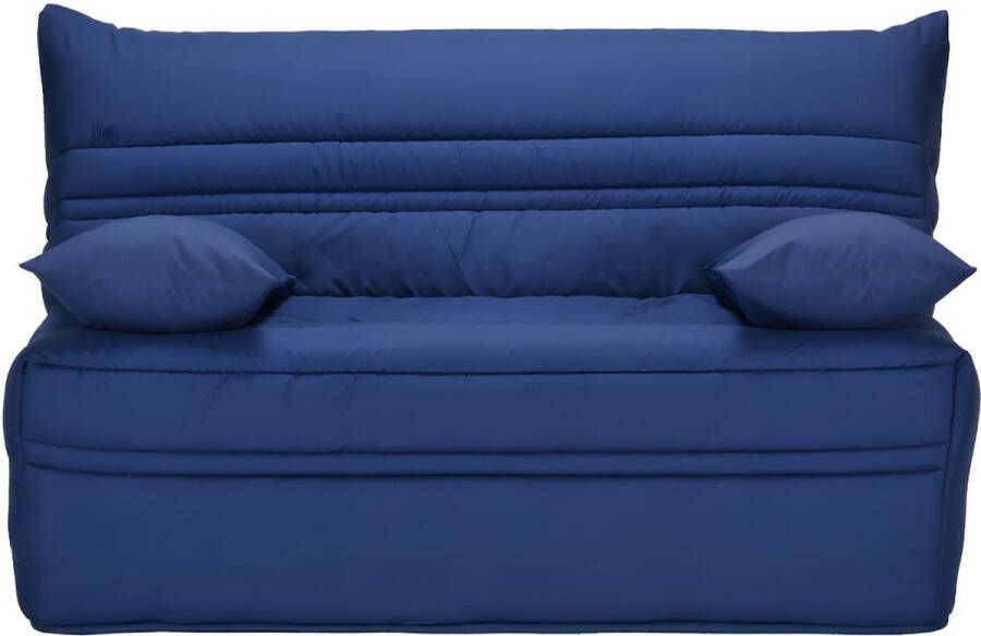 Slaapbank BZ CANYON II 100% katoen met geassisteerde sluiting 140x190 cm Blauw L 143 cm x H 89 cm x D 97 cm