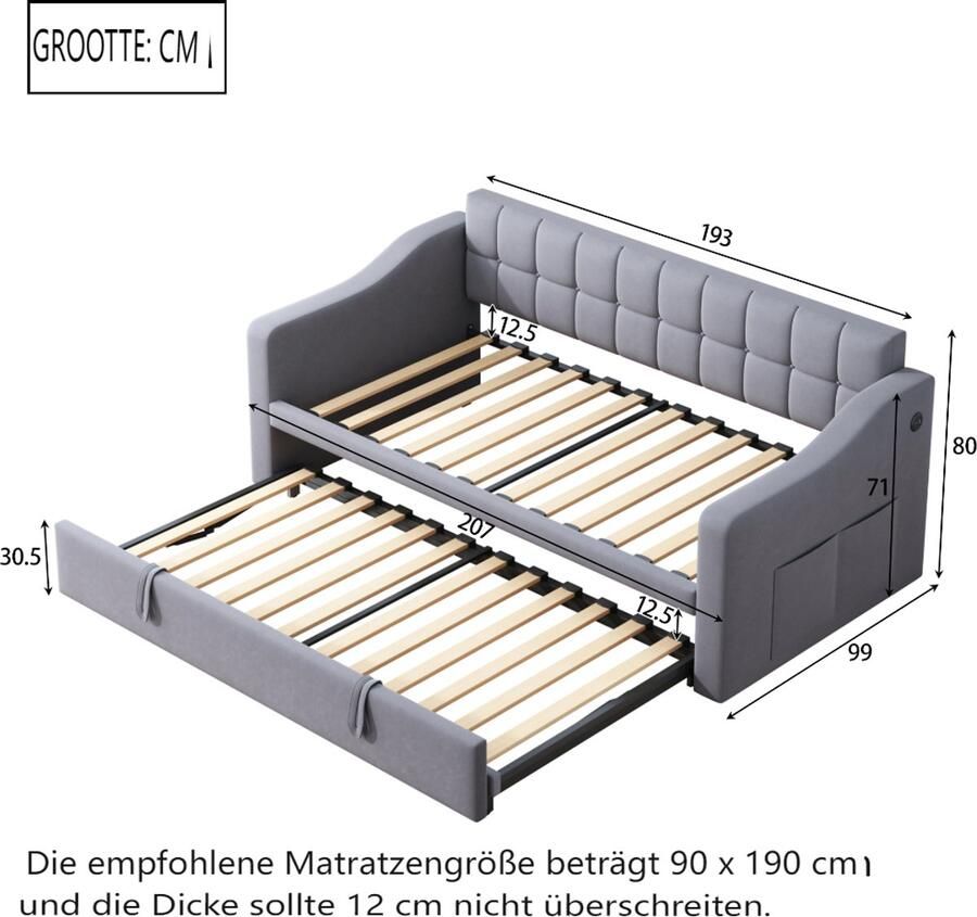 Slaapbanken 140x200 cm met trap kinderbed met opbergplank en enkele kledingkast massief hout + MDF wit(Zonder matras)