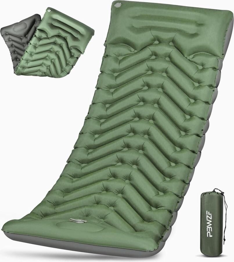 Slaapmat Luchtmatras Kamperen 10 cm dikke slaapmat Zelfopblazend buiten Waterdichte campingmatras voor reizen wandelen en strand Uitbreidbare campingmat