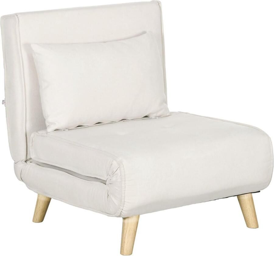 Slaapstoel met Bedfunctie – Inklapbare Relaxstoel met Verstelbare Rugleuning