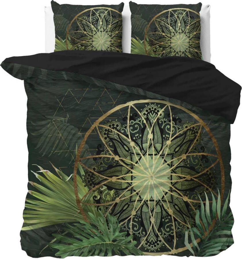 Sleep Royal Dekbedovertrek 2-persoons 200x200 220cm + 2 Kussenslopen 60x70cm Filou Green