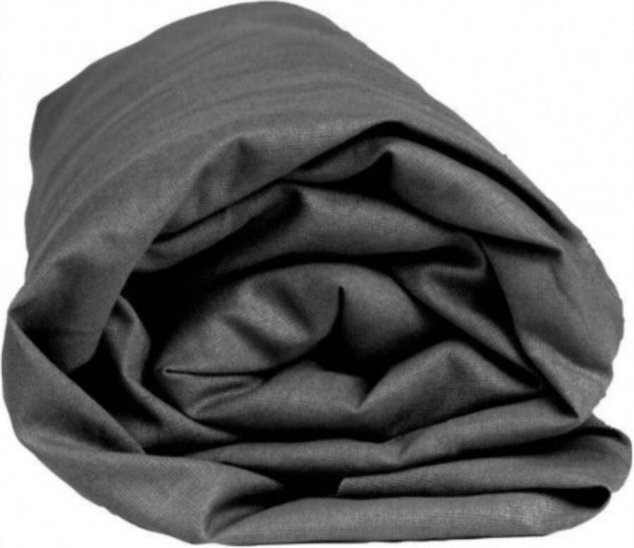 Sleepnight Hoeslaken Jersey (hoekhoogte 30 cm ) Gris foncé gris foncé B 140 x L 200 cm 2-persoons Strijkvrij Geschikt voor Standaard Matras Boxspring Matras + Topper 843227-B 140 x L 200 cm - Foto 2