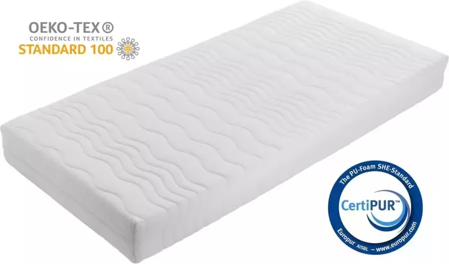 Easy Bedden Matras Koudschuim 90x190cm wasbare tijk 100% veilig