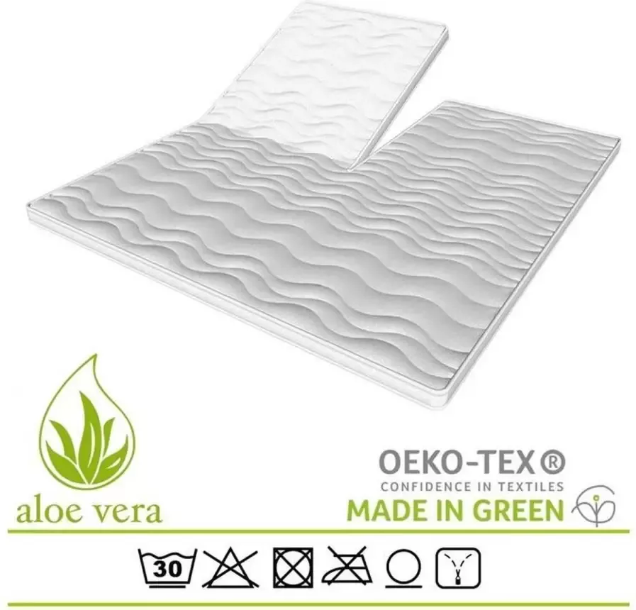 Sleeptech Split Topper Topdekmatras Nasa Hybrid Traagschuim 140x200 7 cm dik Actie!!!!