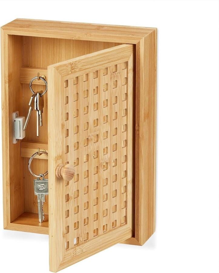 Sleutelkastje voor aan de muur Opbergkastje voor sleutels Relaxdays Washing Machine