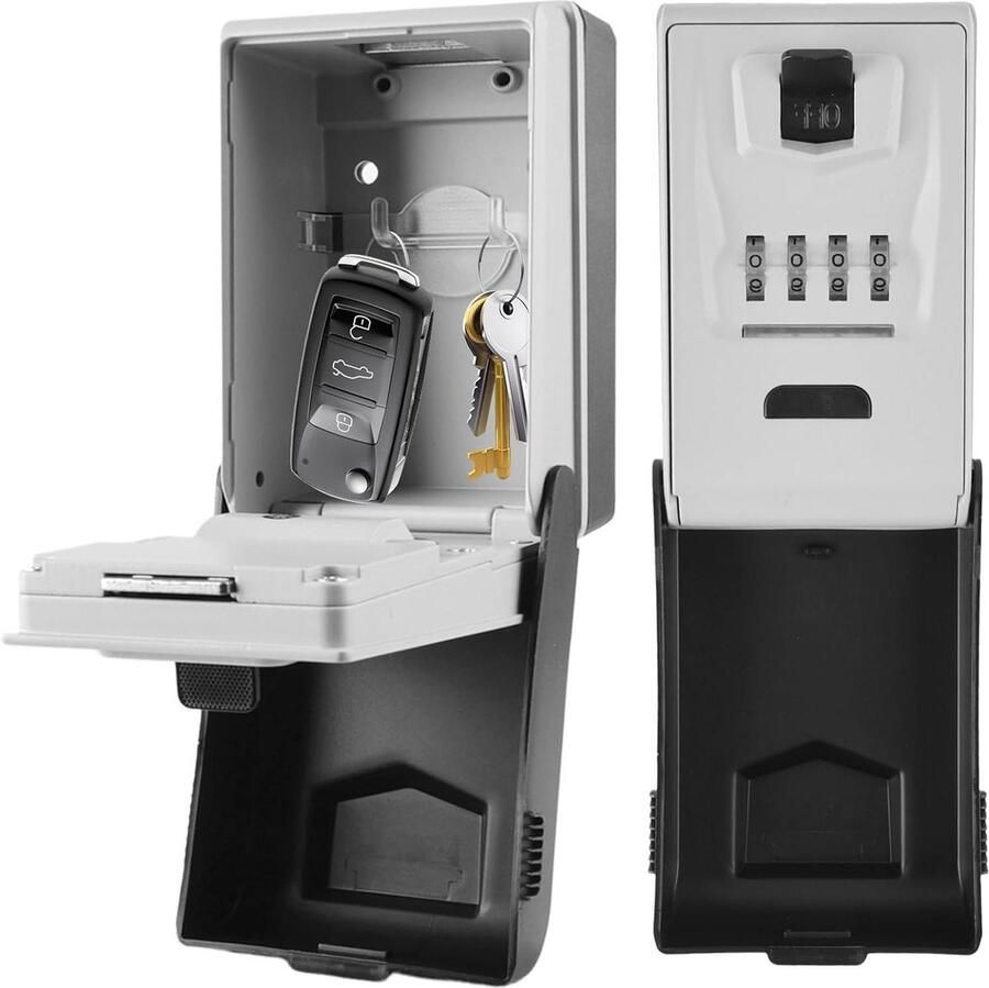 Sleutelkluis met achtergrondverlichting voor wandmontage veilige opbergkast voor thuis en op school sleutelkastje met code