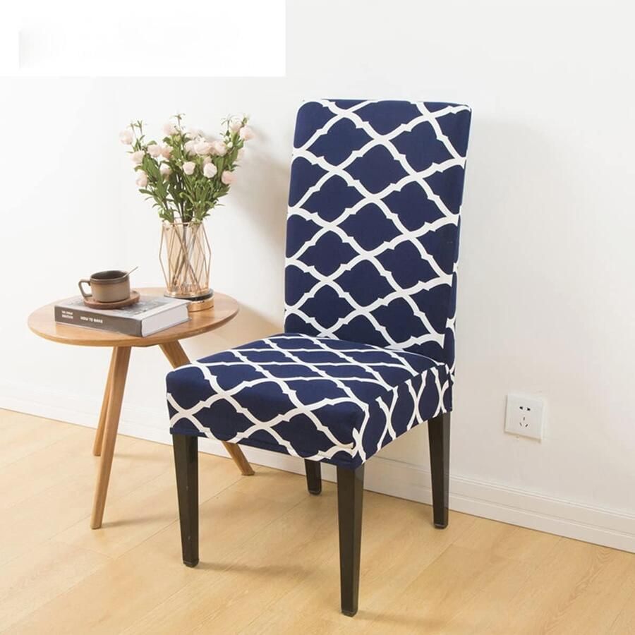 Slipcovers voor Eetkamerstoelen Set van 6 – Verwijderbare en Wasbare Stretch Hoezen voor Maten