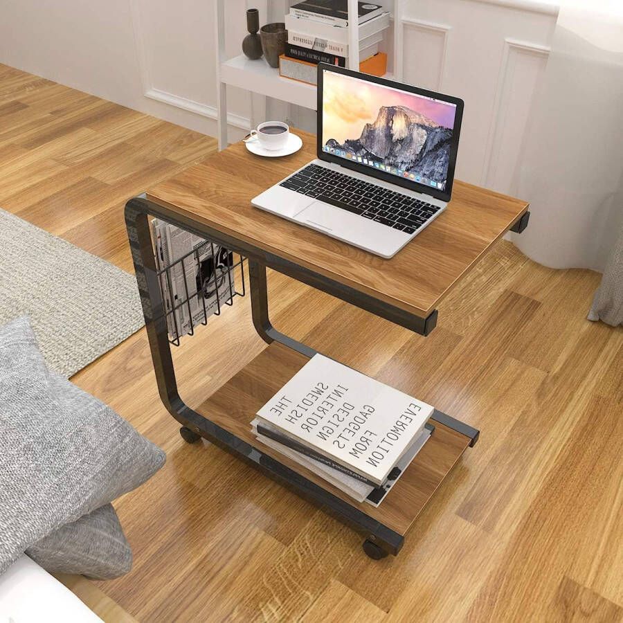 Small Side Table Sofa Table Laptop Table for Bedroom Living Room