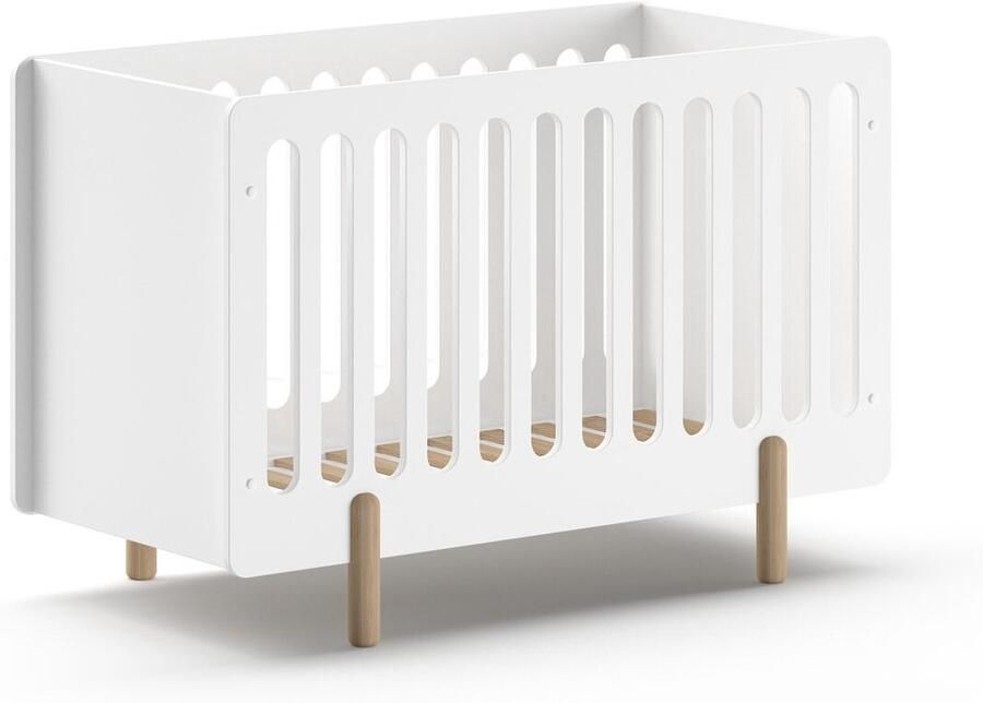 Vipack Kinderledikant met verstelbare lattenbodem hoogwaardig gelakte oppervlakte wit - Foto 3