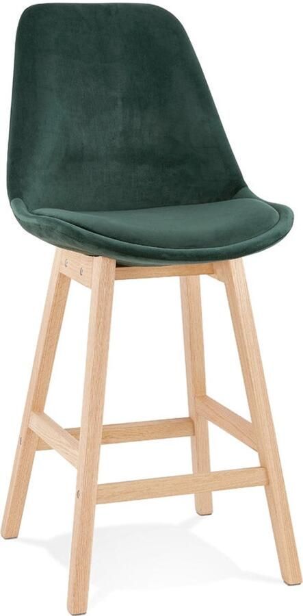 Snackkruk Barkruk Ongeëvenaard Comfort Fluweel en Houten Design