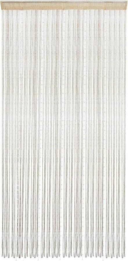 SNQ Gordijnen Kralengordijnen Glitterkralengordijnen Deurgordijnen met glitterkralen Open kast wasruimtegordijnen Hippie glitterkralen raammeisjespanelen 39 x 79 Champagne