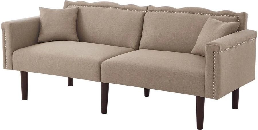 Sofa Bed – Slaapbank – Bedbank – Zithoek – Katoen-Linnen Bekleding – Verstelbare Rugleuningen – Hoogwaardig Schuim