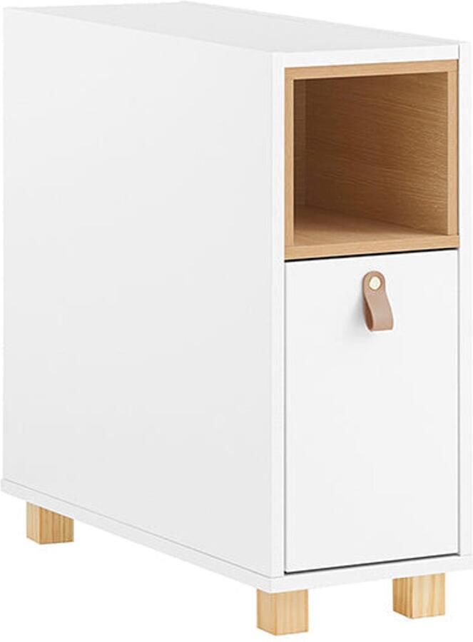 Sofa bijzettafel eindtafel bedkast MDF & Pine 3 laden en compartiment 24x60x60cm