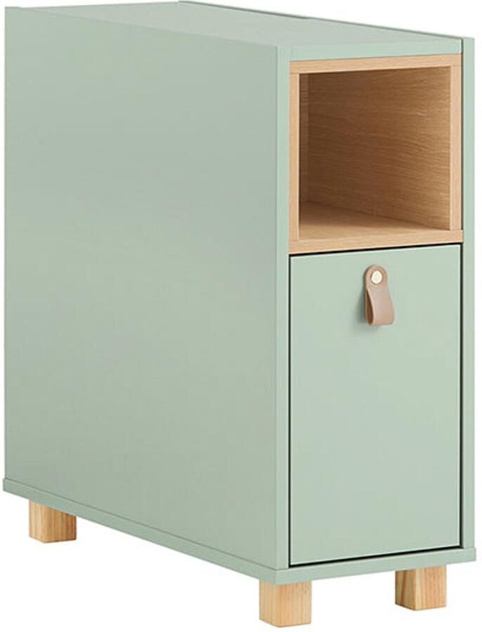 Sofa bijzettafel eindtafel nachtkastje 3 laden voor opslag dennenmdf stabiliteit 24 x 60 x 60 cm