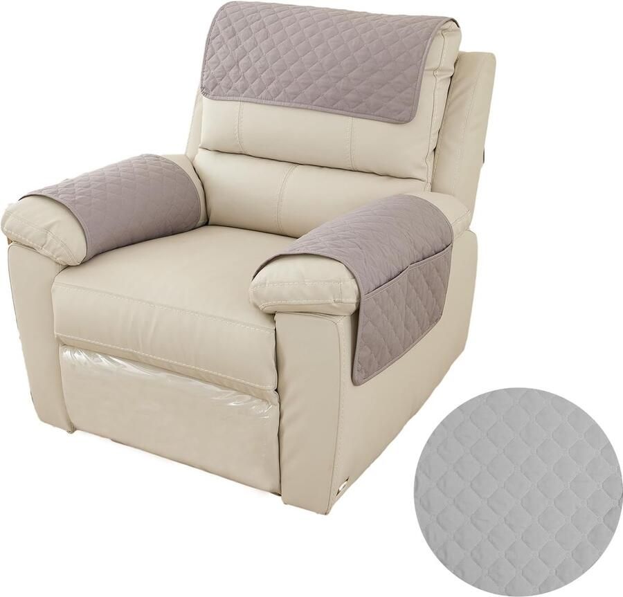 1-zits stoelbeschermer relax met armleuningen stoelbeschermer voor relaxstoel waterdicht stoelbescherming huisdieren voor honden en kinderen