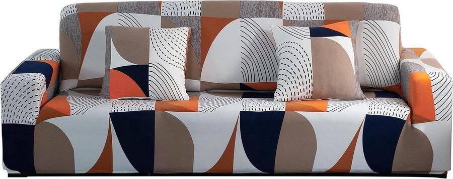 Sofahoezen Geometrisch Patroon Stretch Bankhoezen 1 Zit Kleurrijk